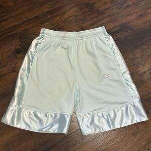 NWT Nike Kids Boys Dri-Fit Elite Basketball Shorts Game Light Blue Size Large